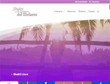 Tablet Screenshot of lasabiduriadelelefante.com